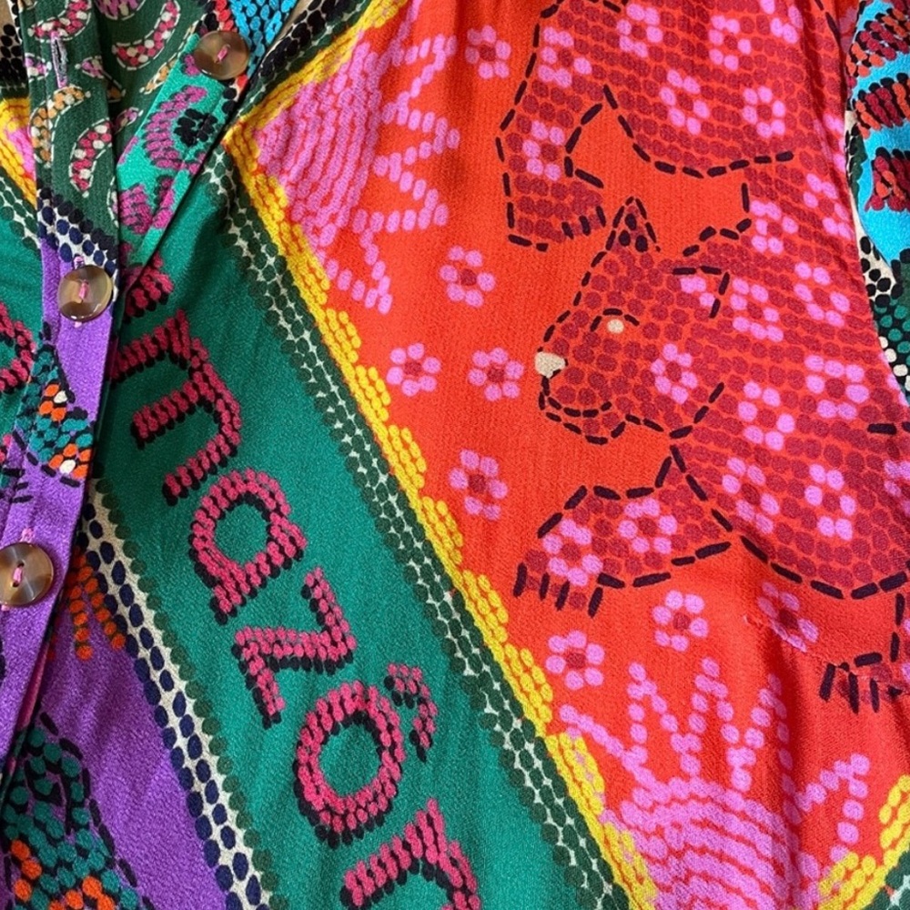 FARM Rio Multicolor Patchwork Print Jumpsuit - Picture 10 of 11